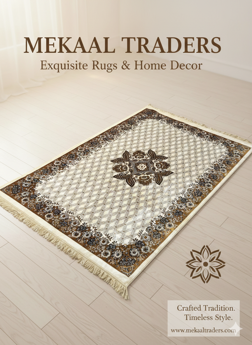 Creami baij color Turkish fancy carpet 5x8 fit size